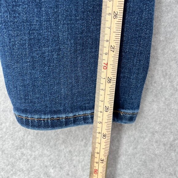 Madewell Womens 10" High Rise Skinny Jeans Size 26 Tall Long Classic Whiskering - Picture 13 of 15
